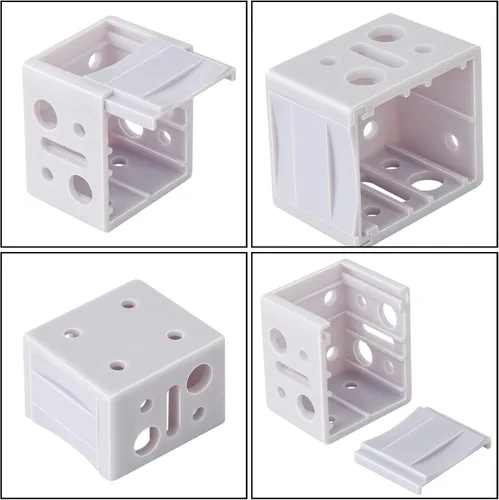 Miniatura 3 de ONLYFU Paquete de 12 soportes para persianas de 1 pulgada, soporte vertical de montaje en caja, soportes para persianas de ventana, soportes