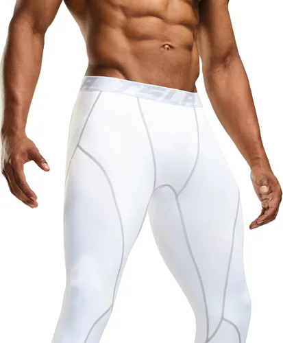 Miniatura 4 de TSLA - Paquete de 1 o 2 pantalones térmicos de compresión para hombre, leggings deportivos y mallas para correr, pantalones para usar como primera