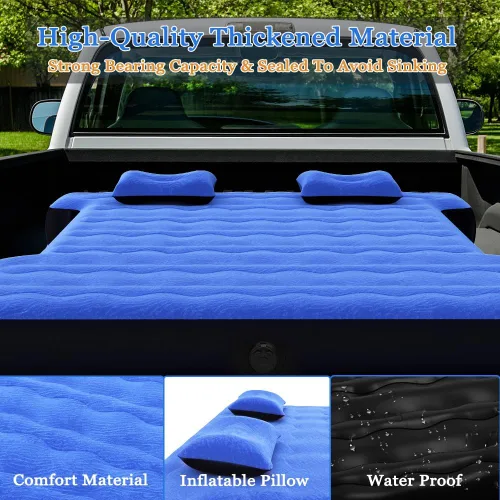 Miniatura 3 de hufaut Colchón de aire para cama de camioneta para campamento, colchoneta gruesa para dormir de 5.5 a 5.8 pies, tamaño completo, camas cortas