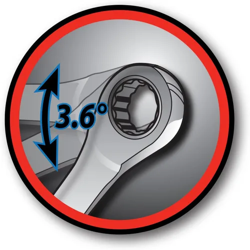 Miniatura 3 de Performance Tool W30348 Llave de trinquete métrica de cromo vanadio profesional de 0.315 in
