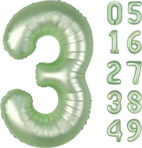 Miniatura 262 de Globo de cumpleaños número 4 dorado de 40 pulgadas, globos gigantes del número cuatro 14 24 34 40 44 2024, globos grandes de lámina de mylar para Oro