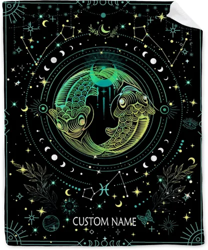 Miniatura 17 de Manta personalizada de escorpio Regalos de manta de constelación personalizada Manta de franela decorativa de astrología Regalos
