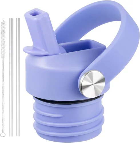 Miniatura 14 de Tapa de popote para Hydroflask, tapas con popote para Hydro Flask de boca estándar de 18, 21, 24 onzas, tapa deportiva de repuesto para tapa Alpine