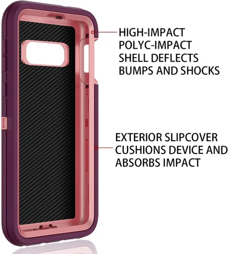 Miniatura 3 de I-HONVA Funda para Galaxy S10E a prueba de golpes, a prueba de polvo y caídas, 3 capas, protección de cuerpo completo [sin protector de pantalla]