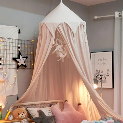 Miniatura 9 de Toldo de cama para niños, cortina de cama para niñas, decoración de habitación, casa colgante, castillo, rincón de lectura, toldo de ensueño