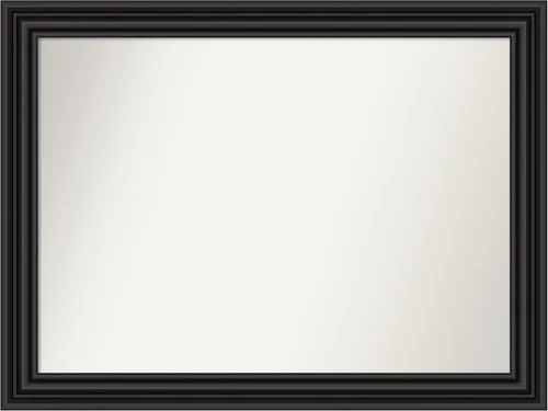 Miniatura 689 de Amanti Art Espejo personalizado, espejo de baño negro puente, espejo de pared o espejo de tocador de baño sobre el fregadero (26 x 26 pulgadas)