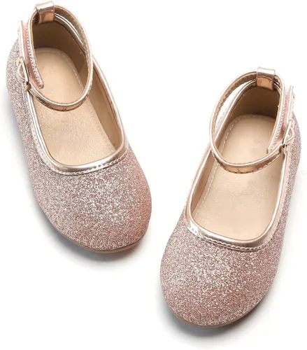 Otter MOMO ToddlerLittle Girls Mary Jane Ballerina Flats Shoes Slip-on School Party Dress Shoes