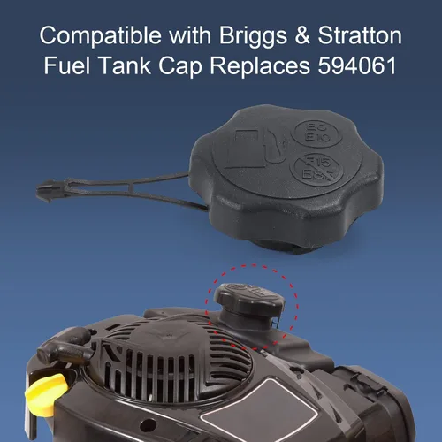 Miniatura 3 de DICMIC Tapa de gasolina para cortacésped compatible con B&S 675EXi 725EXi Engine Toro Craftsman Tapa del depósito de combustible de repuesto # 594061
