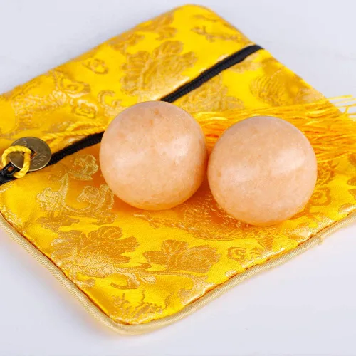 Miniatura 4 de BRABUD TQ98 - Un par de bolas de ejercicio de salud de mármol natural de 1.4 pulgadas con bolsa