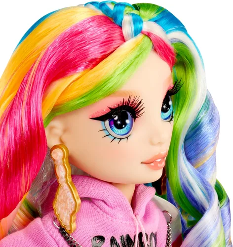 Miniatura 10 de RAINBOW HIGH Creative Crystals Amaya - Muñeca modelo arcoíris de 11.0 in con accesorio de cristal, kit de bricolaje, anillo para ti, juego