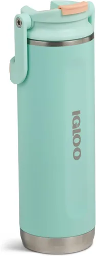 Miniatura 24 de Igloo Vaso de vino de 10 onzas Vasos de acero inoxidable Verde azulado laguna