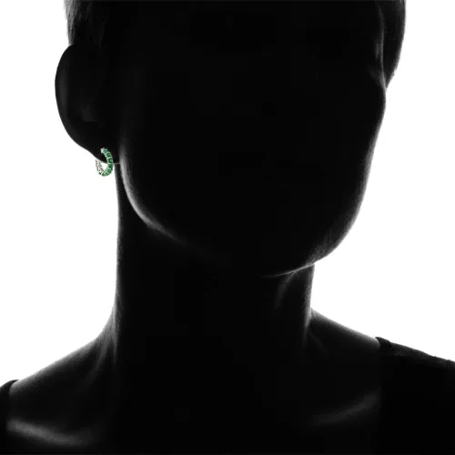 Miniatura 4 de Aretes de aro redondos pequeños de plata de ley, auténticos, creados o simulados