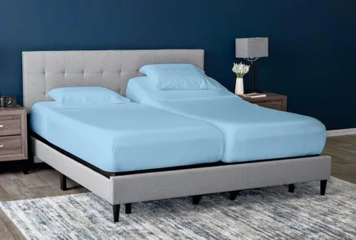 Miniatura 27 de Cottingon Juego de 5 sábanas divididas tamaño King para camas ajustables, juegos de ropa de cama 100% microfibra cepillada para camas de número