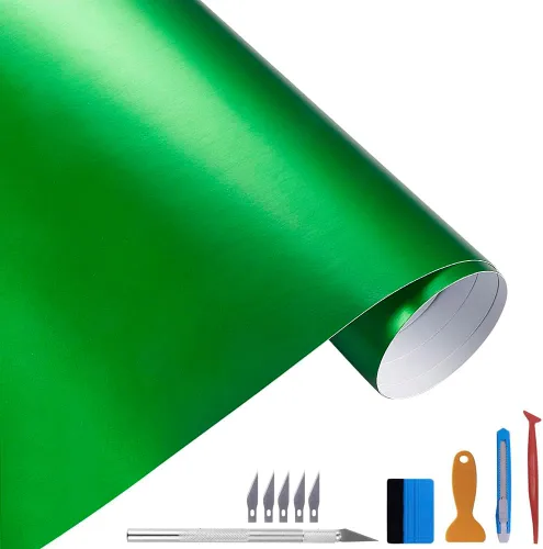 Miniatura 19 de LZLRUN - Rollo de vinilo de acero metálico cepillado con tecnología de liberación de aire, adhesivo de estilo DIY, vinilo adhesivo para envolver