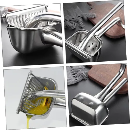Miniatura 9 de Stainless Steel Manual Fruit Juicer Squeezer for Citrus Lemons Limes and Oranges Ergonomic Handle Labor-saving Citrus Press for Household Use Easy