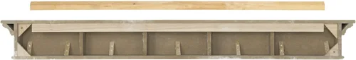 Miniatura 4 de Pearl Mantels ARYB72610B - Estante de madera de fibropanel de densidad media de fibropanel de densidad media de alta calidad, color negro, pintura