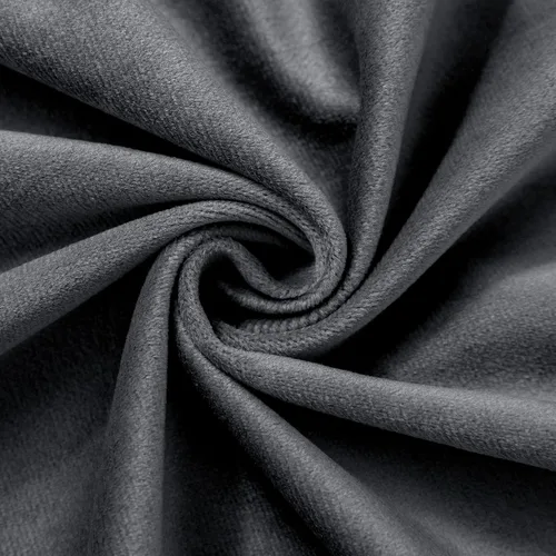 Miniatura 6 de VANASEE Cortinas de terciopelo gris oscuro para dormitorio, 63 pulgadas de largo, cortinas opacas para oscurecer la habitación, cortinas