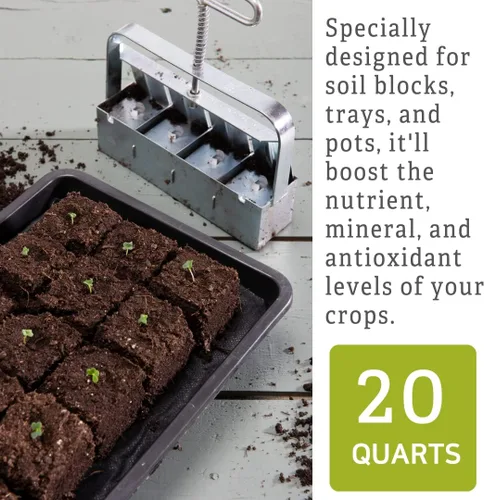 Miniatura 6 de Vermont Compost Company Fort Vee Organic Potting Mix Suelo a base de compost de alto contenido en nutrientes para interior y exterior, inicio