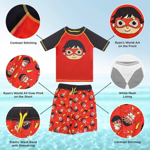 Miniatura 5 de Dreamwave Conjunto de traje de baño y camiseta de 2 piezas para niños