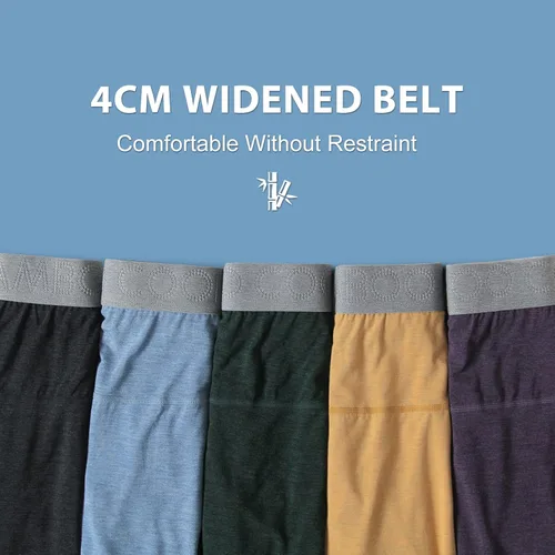 Miniatura 5 de BAMBOO COOL Men's Boxer Briefs Man Boxer Comfortable Breathable Bamboo Viscose Underwear for Men 3 Pack