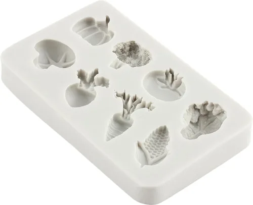 Miniatura 6 de Molde de fondant de verduras, zanahoria, tomate, coliflor, chocolate, moldes de silicona para decoración de pasteles de azúcar, decoración