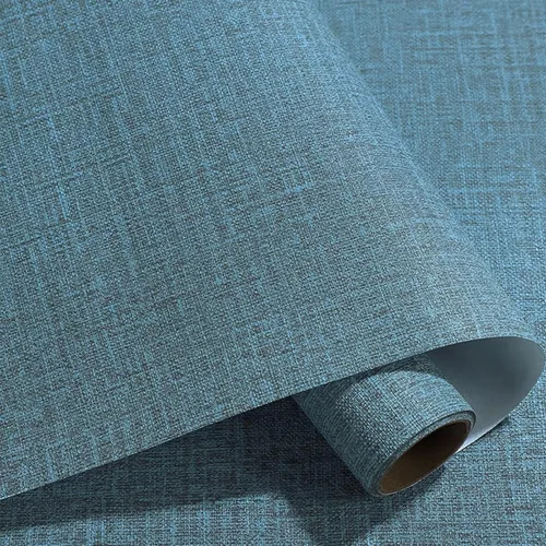 Miniatura 23 de Yancorp Papel Tapiz de Tela Texturizada Grasscloth Despegar y Pegar Azul Papel de Contacto - 15.7"x120" Grasscloth Sintético Despegar y Pegar - Azul