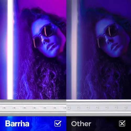 Miniatura 7 de Barrina Barra de luz negra LED UV, 9 W, 2 pies, bombilla integrada T5, lámpara negra para póster de luz negra, decoraciones de Halloween y fiesta