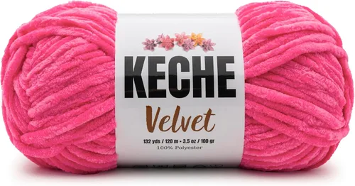 Miniatura 19 de Keche Hilo de terciopelo para ganchillo, manta de felpilla suave, voluminosa, hilo amigurumi, 3.53 oz (132 yardas), color azul bebé