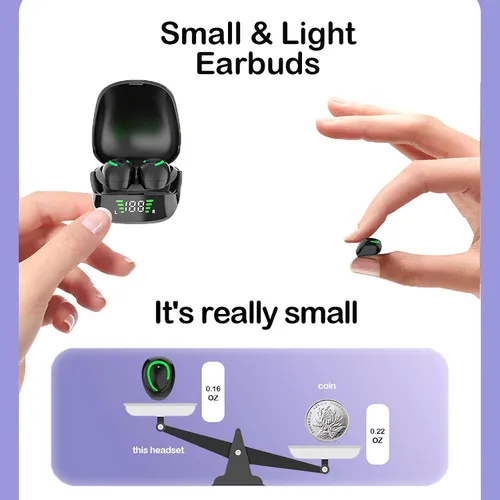 Miniatura 3 de Xmenha Mini23 - Mini auriculares inalámbricos invisibles con Bluetooth para dormir, pequeños auriculares para orejas pequeñas, color blanco
