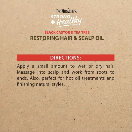 Miniatura 4 de Dr. Miracle's Tratamiento restaurador fuerte y saludable para el cabello y el cuero cabelludo (paquete de 3) - Enriquecido con aceite de ricino