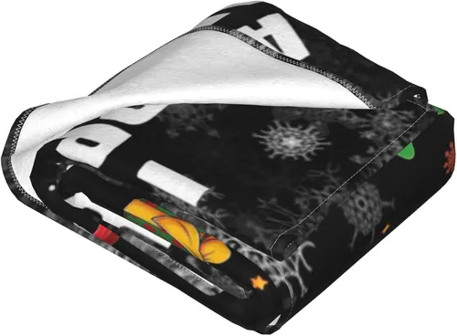 Miniatura 4 de Manta navideña de hipopótamo para sofá y cama, forro polar de 60 x 80 pulgadas