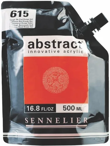 Miniatura 16 de SENNELIER Pintura acrílica abstracta innovadora para cuerpo pesado, bolsa de 16.9 fl oz, blanco titanio