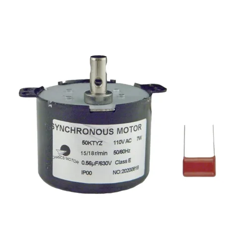 Miniatura 8 de CHANCS motor eléctrico síncrono de la CA 110V 1/1.2RPM del motor de baja velocidad 50KTYZ pequeño