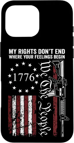 Miniatura 19 de My Rights Don't End Where Your Feelings Begin USA Gun Flag Case for iPhone 17