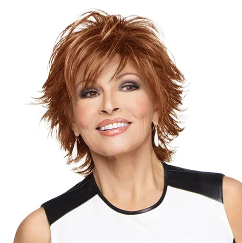 Miniatura 9 de Raquel Welch 14 pulgadas con parte superior ondulada de 14 pulgadas, pelo en la parte superior de la cabeza, solo la parte superior, no es una