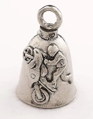 Miniatura 4 de Guardian Bell Good Luck Bell w/Keyring & Black Velvet Bag Motorcycle Bell Lead-Free Pewter Made in USA Trucos de bicicleta deportiva