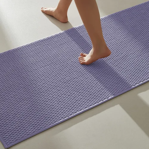 Miniatura 68 de TYUU Alfombras de Baño Antideslizantes Lavables, Tapete de Baño Súper Absorbente Delgado de Pila Baja para Secar Rápido, Alfombra de Baño Pequeña