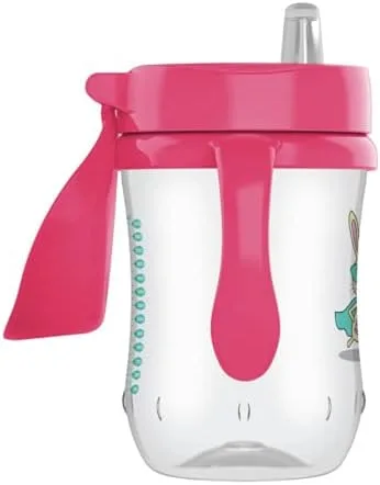 Miniatura 2 de Dr Brown's Soft Spout - Vaso para niños pequeños, color rosa, 9 onzas