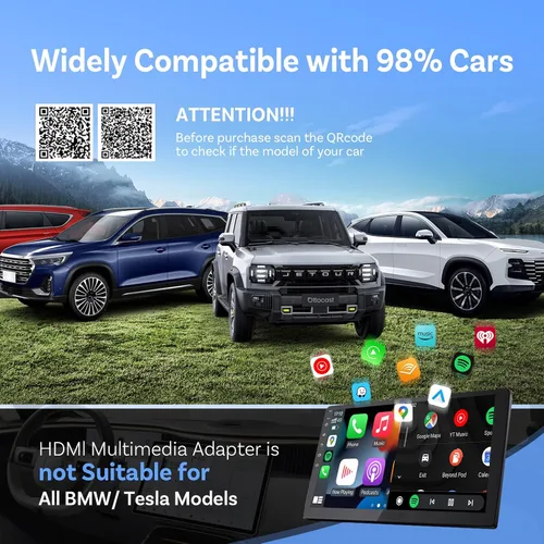 Miniatura 9 de Ottocast Car TV Mate Max - Convertidor de Fire TV Stick 2025 con CarPlay Android Auto, HD HDMI Adaptador de coche para emitir video/juego a coche