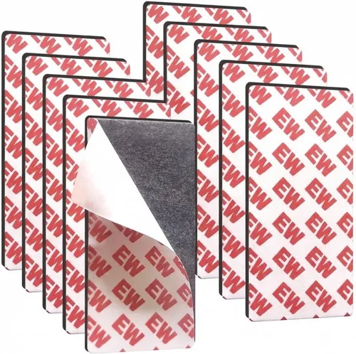 Miniatura 10 de Cinta magnética de 1 x 3 pulgadas, tiras magnéticas con respaldo adhesivo fuerte, cinta magnética adhesiva flexible para bricolaje, manualidades