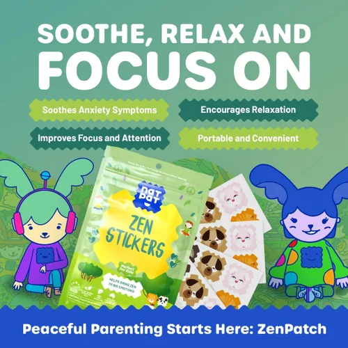 Miniatura 5 de NATPAT Zen Patch Calcomanías Calmantes del Estado de Ánimo para Niños y Adultos - Libre de Químicos y Medicamentos, Apoyo del Estado de Ánimo