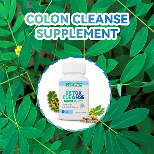 Miniatura 6 de Cápsulas de limpieza intestinal, apoyo intestinal y colon, desintoxicación y limpieza, durante 15 días, sin OMG, sin gluten, vegano, suplemento