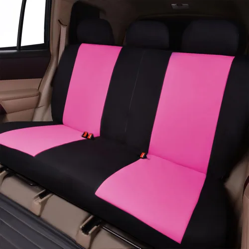 Miniatura 8 de Flying Banner Fundas de asiento de coche, asientos delanteros, asiento trasero, poliéster, protectores de asiento de automóvil, instalaciones Negro