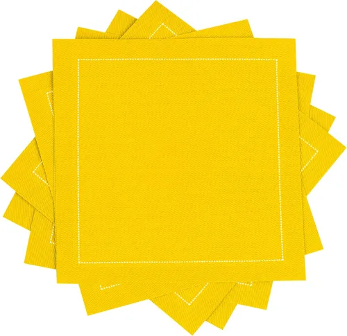 Miniatura 9 de Five Star Napkins Servilletas plegables de algodón para cóctel, bebidas, postres, bares, fiestas, eventos, vacaciones, bodas, fiestas, 8 x 8 Azul