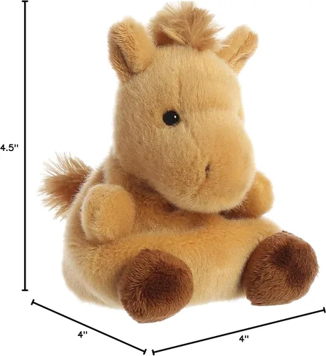 Miniatura 8 de Aurora® Adorable Palm Pals™ Gallop Pony™ Animal de peluche, diversión de bolsillo, juego sobre la marcha, marrón, 5 pulgadas