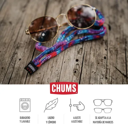 Miniatura 4 de Chums Original de algodón - Sujetador de seguridad para anteojos unisex - Ajuste ajustable y fabricado en EE. UU. (tamaño de punta estándar)