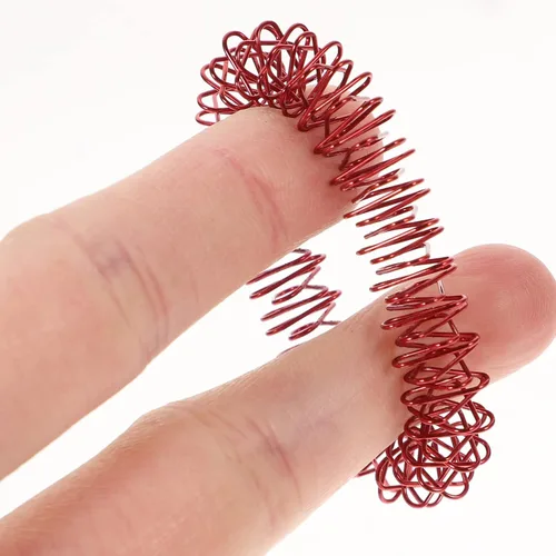 Miniatura 2 de 5pcs Spiky Sensory Finger Massager Roller Silent Toy para masaje de dedos (oro, plata, negro, azul, rojo)