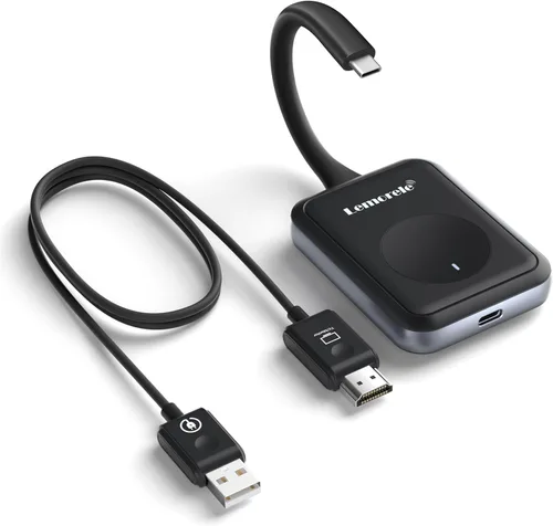 Miniatura 9 de Lemorele Transmisor y receptor HDMI inalámbrico Kit extensor HDMI portátil, Plug & Play 2.4/5G Rango de 164 pies 1080P HD, hasta 8 transmisores