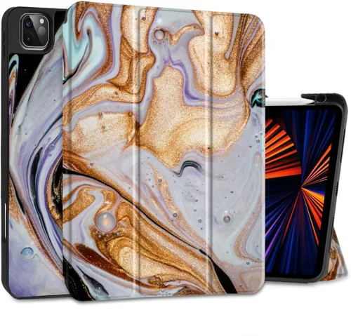 Miniatura 21 de DONGKE Funda protectora delgada para iPad Pro 2022/2021/2020/2018 de 11 pulgadas de generación 4/3/2/1 - Funda protectora delgada - Soporte