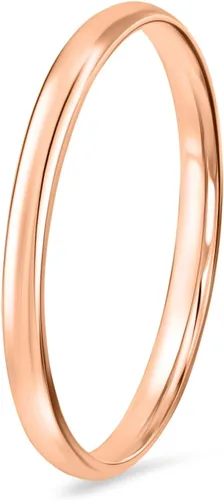 Miniatura 3 de Anillo de boda de 10 quilates, oro amarillo, blanco o rosa comodidad ligera y sencilla tamaño 2 mm.